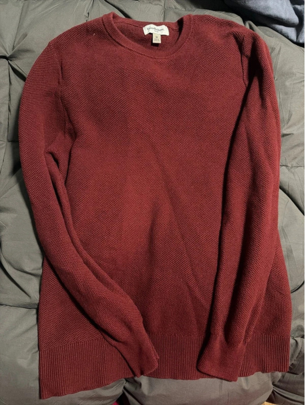 Burgundy sweater